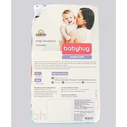 Babyhug 100% Cotton Wash Cloth Pack of 8 - Multicolor