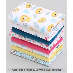 Babyhug 100% Cotton Wash Cloth Pack of 8 - Multicolor