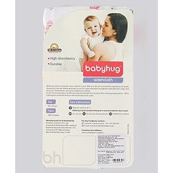 Babyhug 100% Cotton Wash Cloth Pack of 8 - Multicolor
