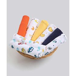 Babyhug 100% Cotton Wash Cloth Pack of 8 - Multicolor