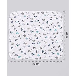 Babyhug 100% Cotton Wash Cloth Pack of 8 - Multicolor