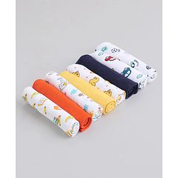 Babyhug 100% Cotton Wash Cloth Pack of 8 - Multicolor