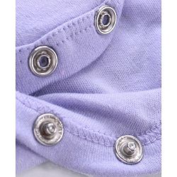 Babyhug 100% Cotton Full Sleeves Onesies Penguin Print - Purple