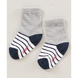 Cute Walk by Babyhug Ankle Length Antibacterial Socks Pack Of 7 Striped Design - Multicolour