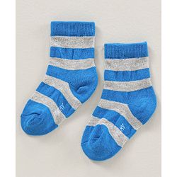 Cute Walk by Babyhug Ankle Length Antibacterial Socks Pack Of 7 Striped Design - Multicolour
