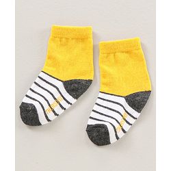 Cute Walk by Babyhug Ankle Length Antibacterial Socks Pack Of 7 Striped Design - Multicolour