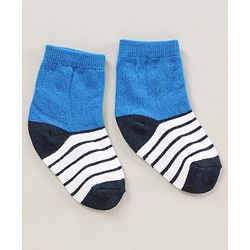 Cute Walk by Babyhug Ankle Length Antibacterial Socks Pack Of 7 Striped Design - Multicolour