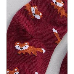 Cute Walk by Babyhug Anti Bacterial Ankle Length Non Terry Socks Animal Print Pack of 5 Pair - Multicolour