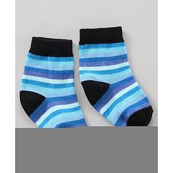 Cute Walk by Babyhug Ankle Length Antibacterial Socks Stripes Print Pack Of 7 - Multicolor