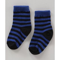 Cute Walk by Babyhug Ankle Length Antibacterial Socks Stripes Print Pack Of 7 - Multicolor
