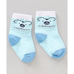 Cute Walk by Babyhug Ankle Length Antibacterial Socks Striped & Dot Prints Pack Of 7 - Multicolor