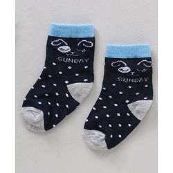 Cute Walk by Babyhug Ankle Length Antibacterial Socks Striped & Dot Prints Pack Of 7 - Multicolor