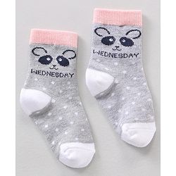 Cute Walk by Babyhug Ankle Length Antibacterial Socks Striped & Dot Prints Pack Of 7 - Multicolor