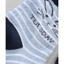 Cute Walk by Babyhug Ankle Length Antibacterial Socks Striped & Dot Prints Pack Of 7 - Multicolor