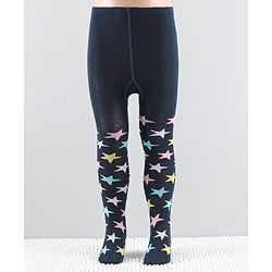 Cutewalk by Babyhug Anti-Bacterial Tights  Stars Design - Navy