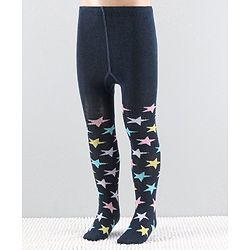 Cutewalk by Babyhug Anti-Bacterial Tights  Stars Design - Navy
