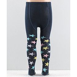 Cutewalk by Babyhug Anti-Bacterial Tights  Stars Design - Navy