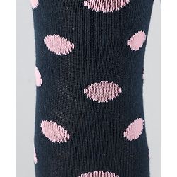 Cutewalk by Babyhug Anti-Bacterial Tights Polka Dots - Navy