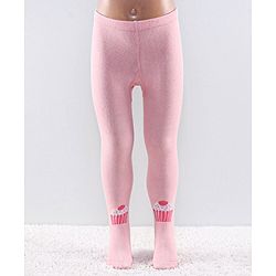 Cutewalk by Babyhug Anti Bacterial Footed Tights Striped Pack Of 2 - Pink