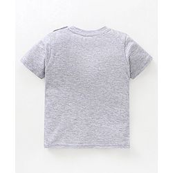 Babyhug Cotton Half Sleeves Tee Fox & Bear Print- White
