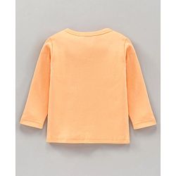 Babyhug 100% Cotton Knit Full Sleeves Vests Pack of 3 Stripes & Buses Print - Orange Blue