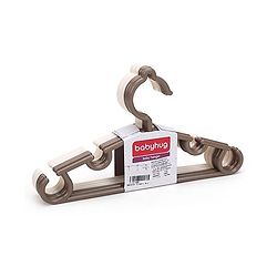 Babyhug Set Of 6 Hangers - Cream And Light Brown