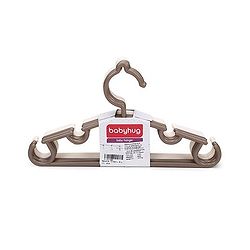 Babyhug Set Of 6 Hangers - Cream And Light Brown