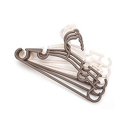 Babyhug Set Of 6 Hangers - Cream And Light Brown