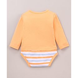 Babyhug 100% Cotton Knit Full Sleeves Cars & Bus Printed Onesies Pack Of 2 - Multicolour