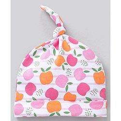 Babyhug 100% Cotton Cap Pink - Diameter 14.5 cm