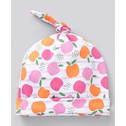 Babyhug 100% Cotton Cap Pink - Diameter 14.5 cm