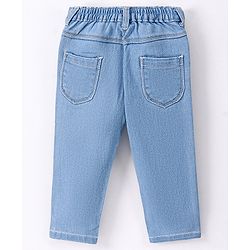 Babyhug Cotton Full Length Denim Jeans - Light Blue