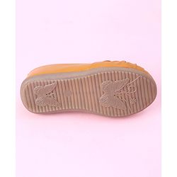 Cute Walk by Babyhug Slip On Bellies Applique - Mustard