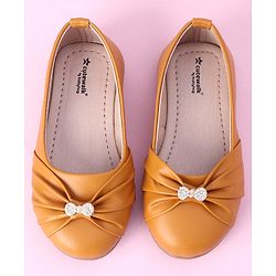 Cute Walk by Babyhug Slip On Bellies Applique - Mustard