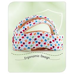 Babyhug Premium Baby Safety Apple Print Helmet - Multicolour