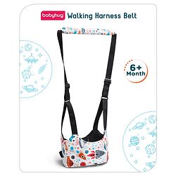 Babyhug Walking Harness Belt Rocket Print - Multicolor