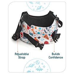 Babyhug Walking Harness Belt Rocket Print - Multicolor