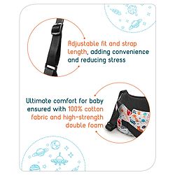 Babyhug Walking Harness Belt Rocket Print - Multicolor