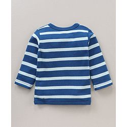 Babyhug 100% Cotton Knit Full Sleeves Vests Striped & Caterpillar Print  Pack of 3 - Multicolour