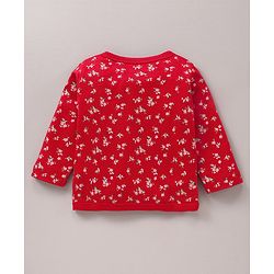 Babyhug 100% Cotton Knit Full Sleeves Vests Floral & Dotted Print Pack of 3 - Multicolour