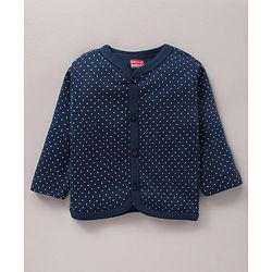 Babyhug 100% Cotton Knit Full Sleeves Vests Floral & Dotted Print Pack of 3 - Multicolour