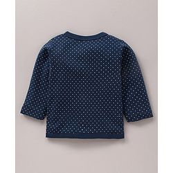 Babyhug 100% Cotton Knit Full Sleeves Vests Floral & Dotted Print Pack of 3 - Multicolour