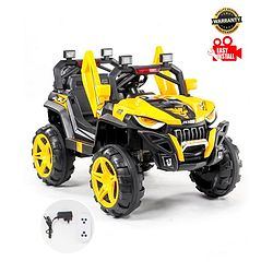 Babyhug Battery Operated Ride On Jeep With Light And Music - Yellow