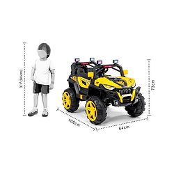 Babyhug Battery Operated Ride On Jeep With Light And Music - Yellow