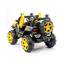Babyhug Battery Operated Ride On Jeep With Light And Music - Yellow