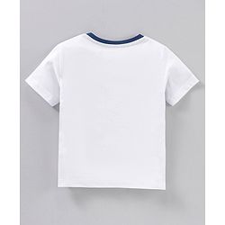 Babyhug Cotton Jersey Knit Half Sleeves Striped T-Shirt Shark Print Pack of 3 - Multicolor