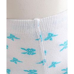 Cutewalk by Babyhug Anti Bacterial Footed Tights Bow Design - White