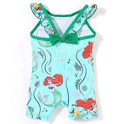 Babyhug Sleeveless Legged Swimsuit Marine Life Print - Blue