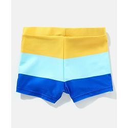 Babyhug Swimming Trunk Colour Block - Blue & Yellow