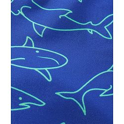 Babyhug Swimming Trunk Shark Print - Navy Blue